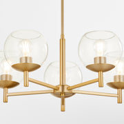 Quorum Home Quorum - 678-5-80 - Five Light Chandelier - Aged Brass