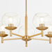 Quorum Home Quorum - 678-5-80 - Five Light Chandelier - Aged Brass