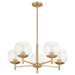 Quorum Home Quorum - 678-5-80 - Five Light Chandelier - Aged Brass
