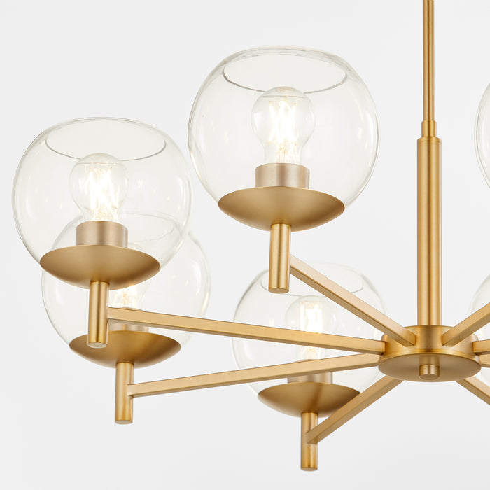 Quorum Home Quorum - 678-8-80 - Eight Light Chandelier - Aged Brass