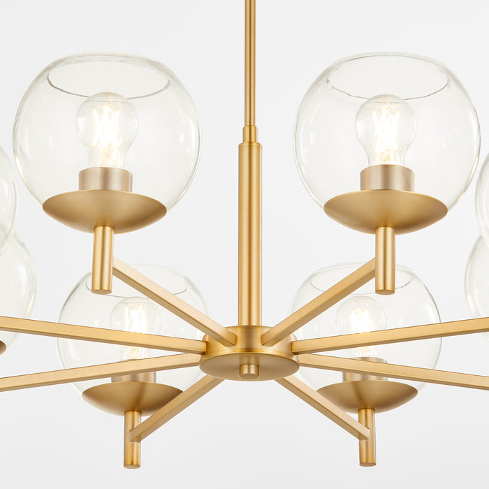 Quorum Home Quorum - 678-8-80 - Eight Light Chandelier - Aged Brass