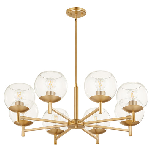 Quorum Home Quorum - 678-8-80 - Eight Light Chandelier - Aged Brass