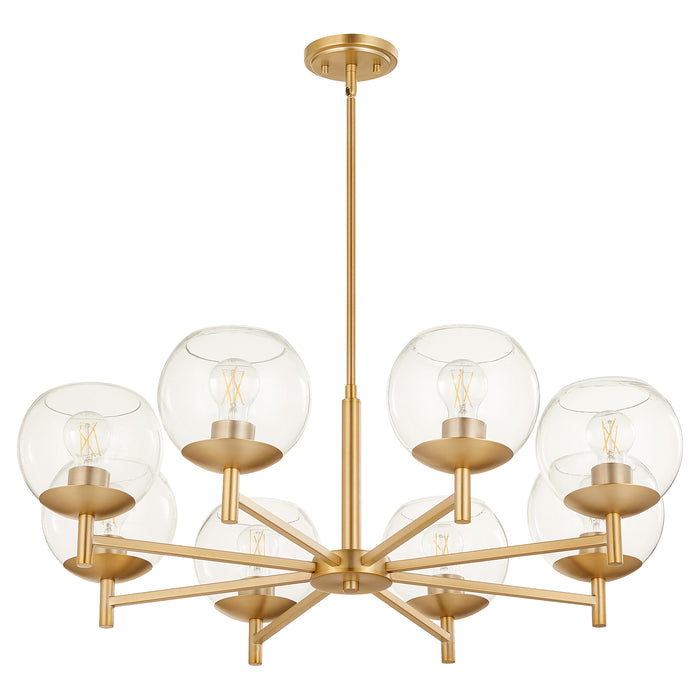 Quorum Home Quorum - 678-8-80 - Eight Light Chandelier - Aged Brass