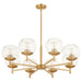 Quorum Home Quorum - 678-8-80 - Eight Light Chandelier - Aged Brass