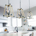 Quorum Home Quorum - 6789-4-69 - Four Light Entry Pendant - Textured Black w/ Driftwood finish