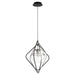 Quorum Home Quorum - 6802-6965 - One Light Pendant - Textured Black w/ Satin Nickel