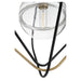 Quorum Home Quorum - 6802-6980 - One Light Pendant - Textured Black w/ Aged Brass