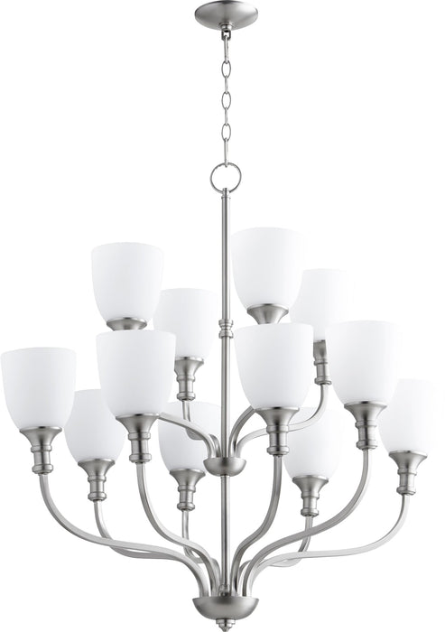 Richmond 12 Light Chandelier - Satin Nickel