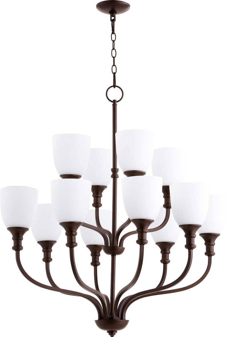 Richmond 12 Light Chandelier - Oiled Bronze