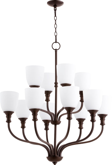 Richmond 12 Light Chandelier - Oiled Bronze