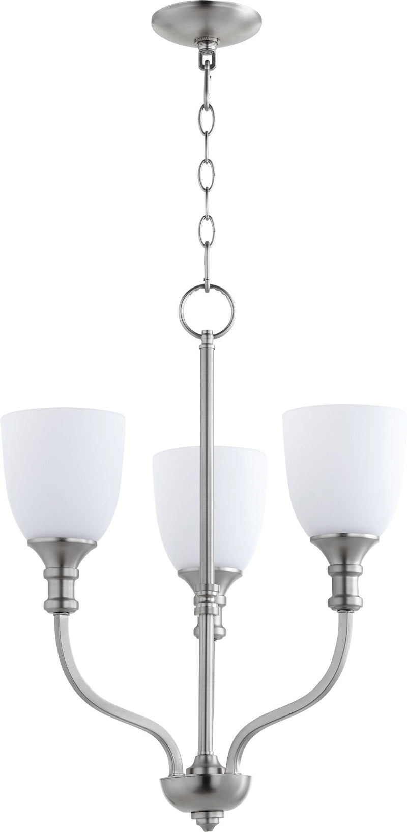 Richmond 3 Light Chandelier - Satin Nickel