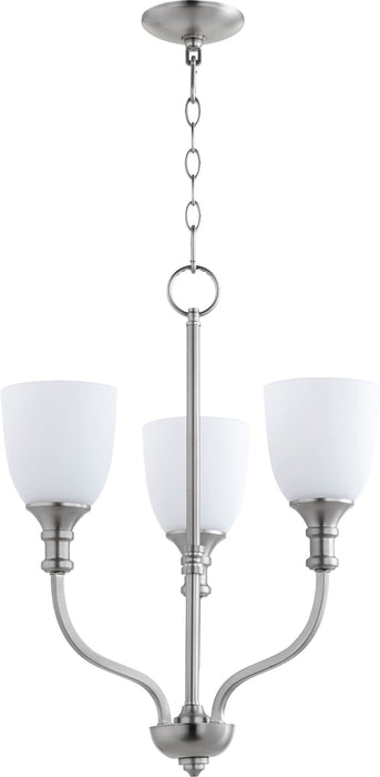 Richmond 3 Light Chandelier - Satin Nickel