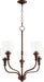 Quorum Home Quorum - 6811-5-186 - Five Light Chandelier - Oiled Bronze w/ Clear/Seeded