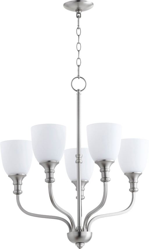 Quorum Home Quorum - 6811-5-65 - Five Light Chandelier - Satin Nickel