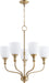 Quorum Home Quorum - 6811-5-80 - Five Light Chandelier - Aged Brass
