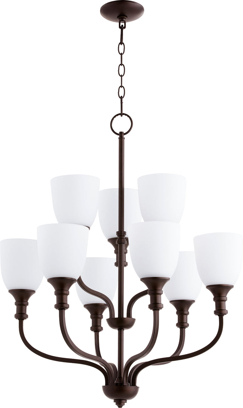 Richmond 9 Light Chandelier - Oiled Bronze