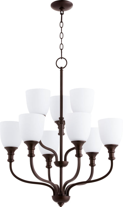 Richmond 9 Light Chandelier - Oiled Bronze