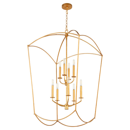 Quorum Home Quorum - 6812-9-74 - Nine Light Entry - Gold Leaf