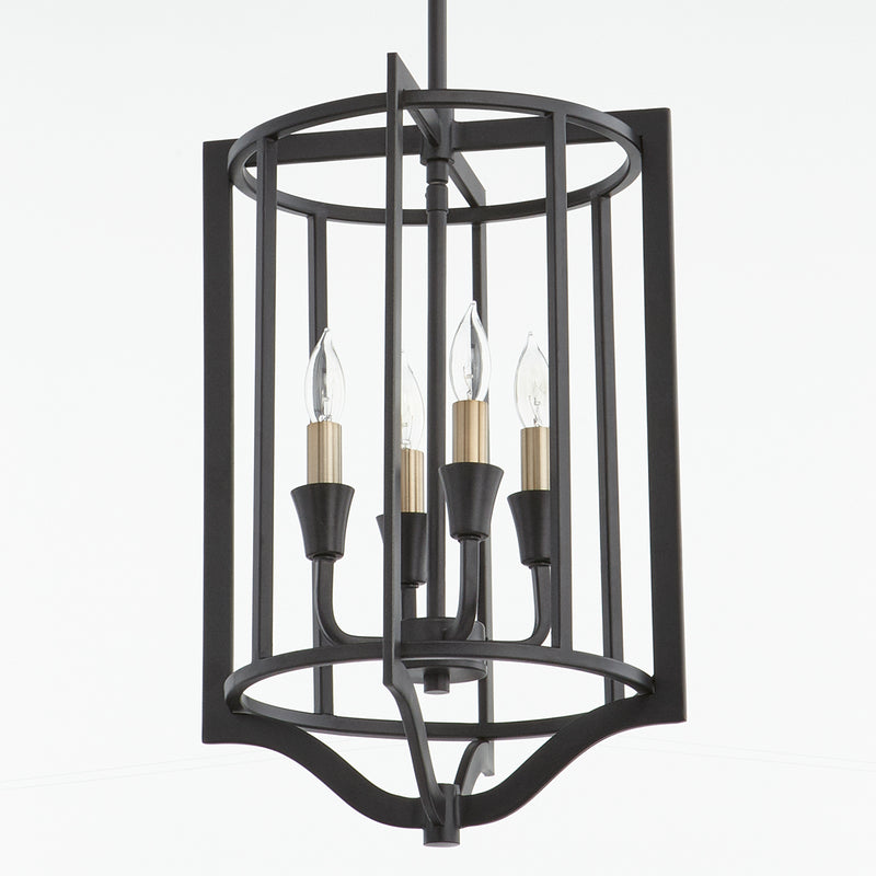 Quorum Home Quorum - 6814-4-69 - Four Light Pendant - Textured Black