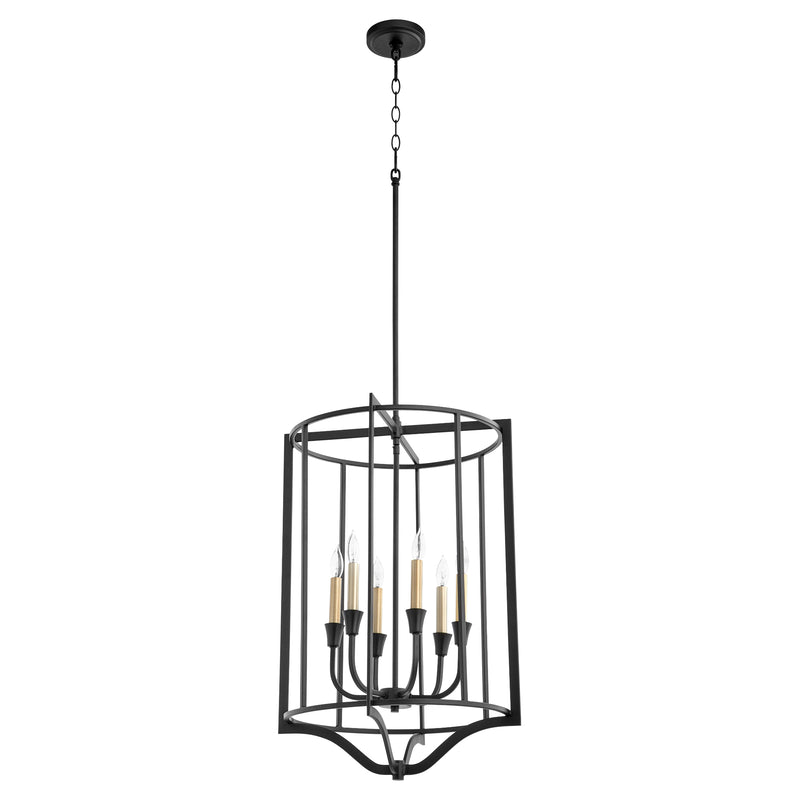 Quorum Home Quorum - 6814-6-69 - Six Light Pendant - Textured Black