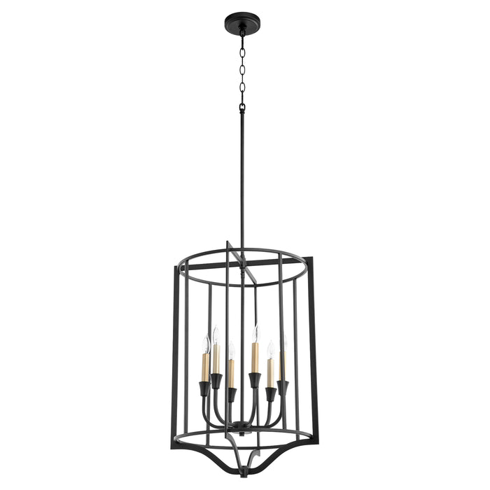 Quorum Home Quorum - 6814-6-69 - Six Light Pendant - Textured Black