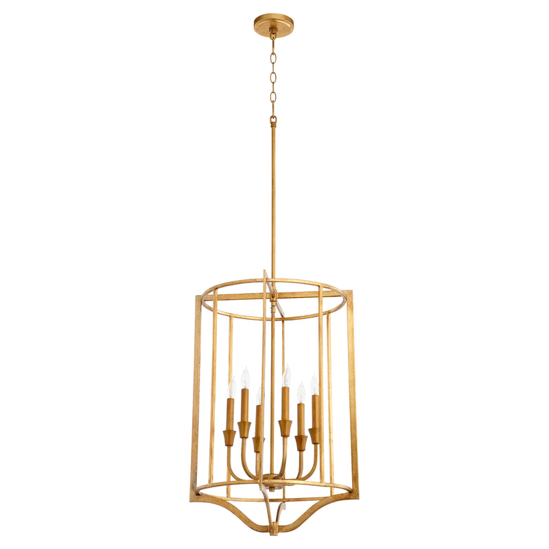 Quorum Home Quorum - 6814-6-74 - Six Light Pendant - Gold Leaf