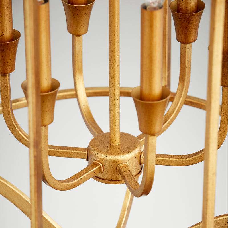 Quorum Home Quorum - 6814-6-74 - Six Light Pendant - Gold Leaf