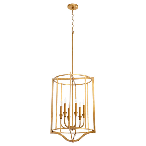Quorum Home Quorum - 6814-6-74 - Six Light Pendant - Gold Leaf