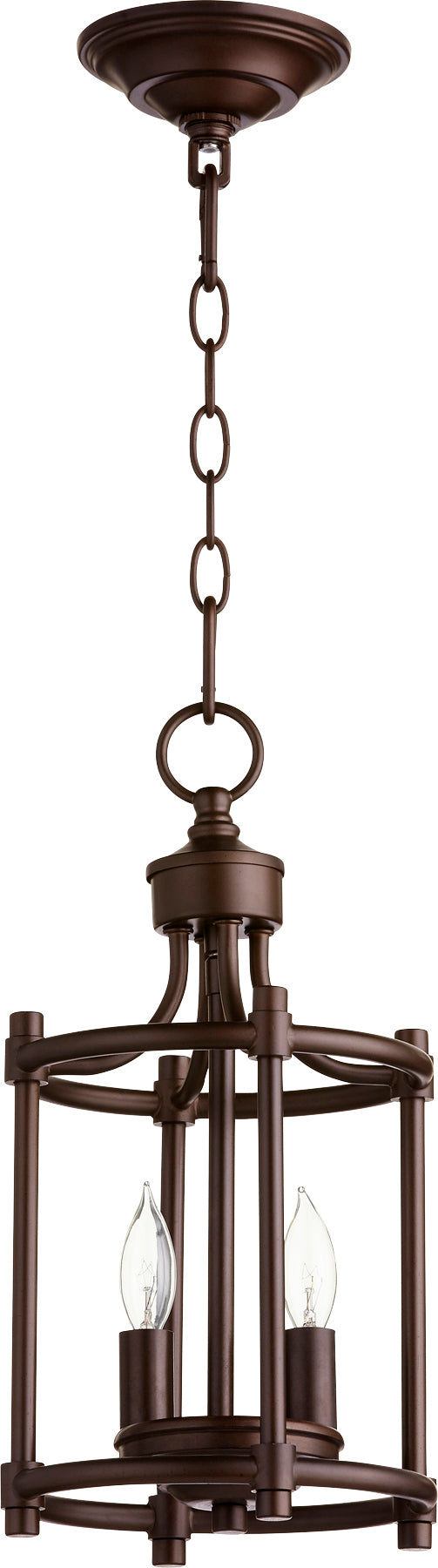 Quorum Home Quorum - 6822-2-86 - Two Light Entry Pendant - Oiled Bronze