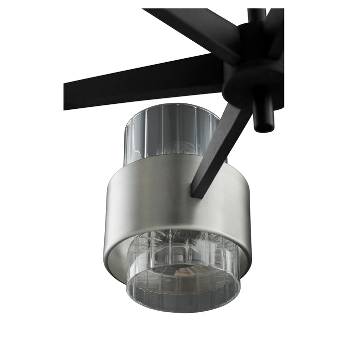 Quorum Home Quorum - 683-6-6965 - Six Light Chandelier - Textured Black w/ Satin Nickel