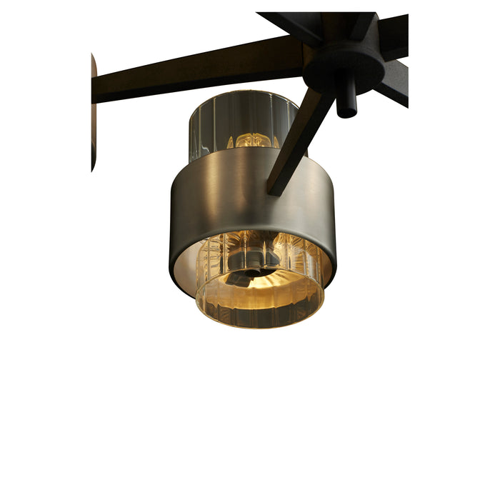Quorum Home Quorum - 683-6-6965 - Six Light Chandelier - Textured Black w/ Satin Nickel