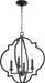Quorum Home Quorum - 6842-4-69 - Four Light Entry Pendant - Textured Black