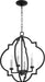 Quorum Home Quorum - 6842-4-69 - Four Light Entry Pendant - Textured Black