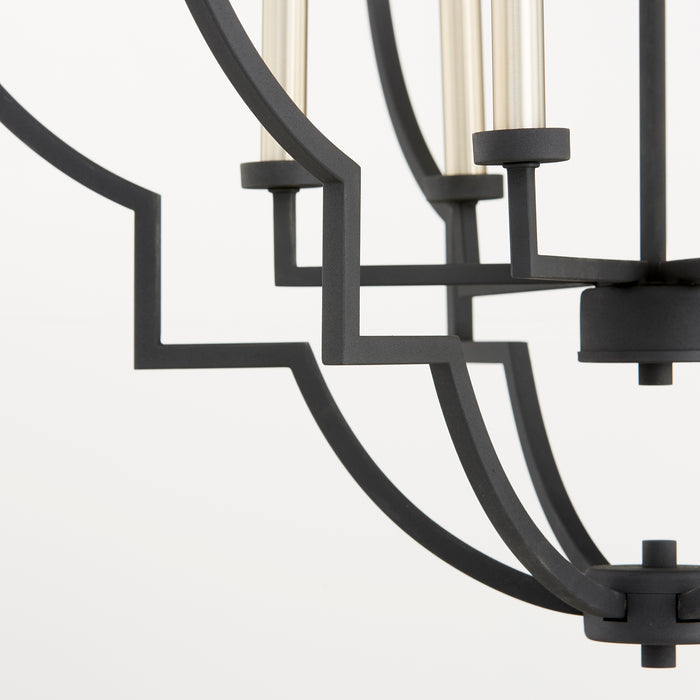 Quorum Home Quorum - 6842-6-69 - Six Light Pendant - Textured Black