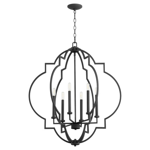 Quorum Home Quorum - 6842-6-69 - Six Light Pendant - Textured Black