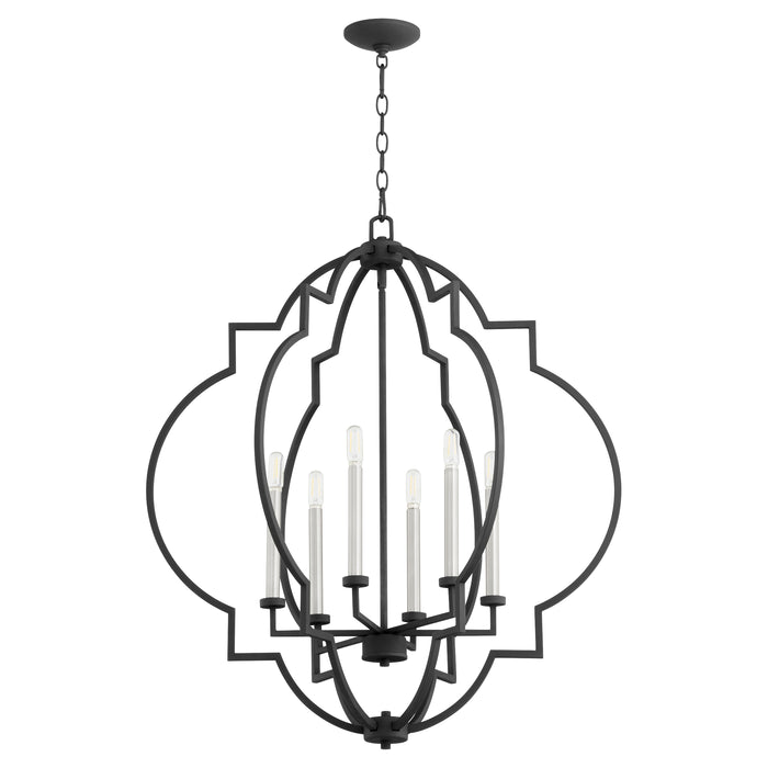 Quorum Home Quorum - 6842-6-69 - Six Light Pendant - Textured Black