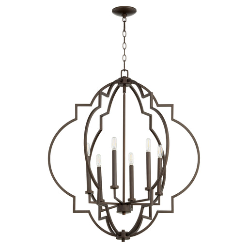 Quorum Home Quorum - 6842-6-86 - Six Light Pendant - Oiled Bronze