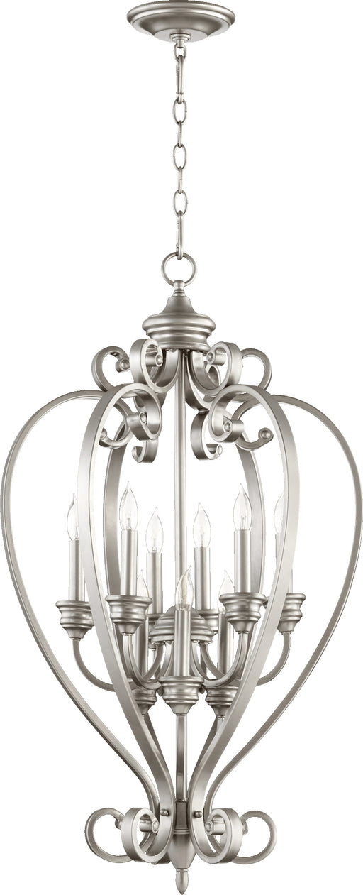 Quorum Home Quorum - 6854-9-64 - Nine Light Entry Pendant - Classic Nickel