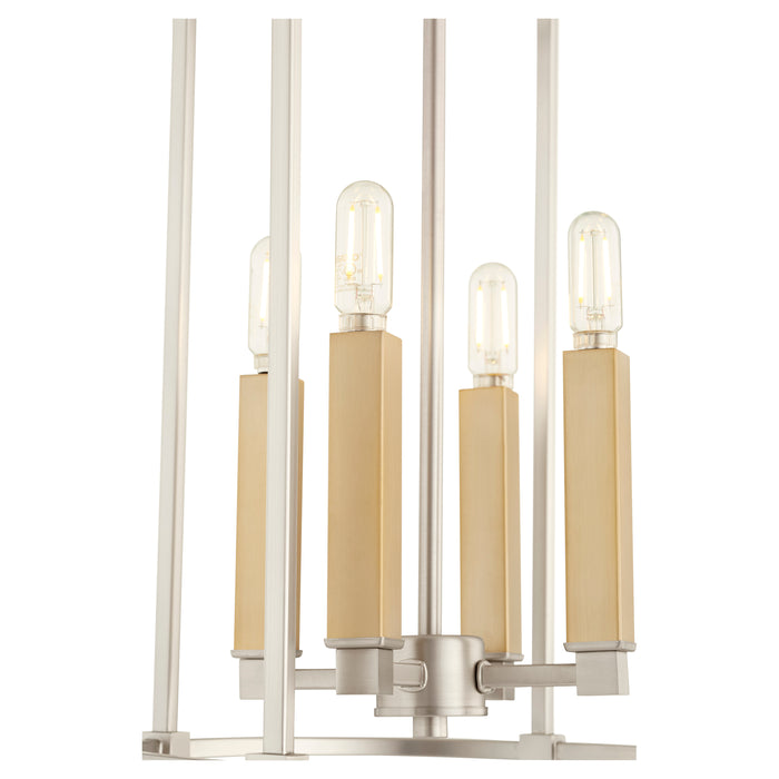 Quorum Home Quorum - 686-4-65 - Four Light Entry Pendant - Satin Nickel