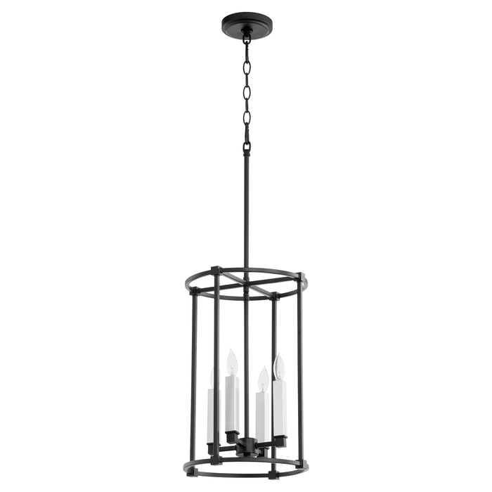 Quorum Home Quorum - 686-4-69 - Four Light Entry Pendant - Textured Black