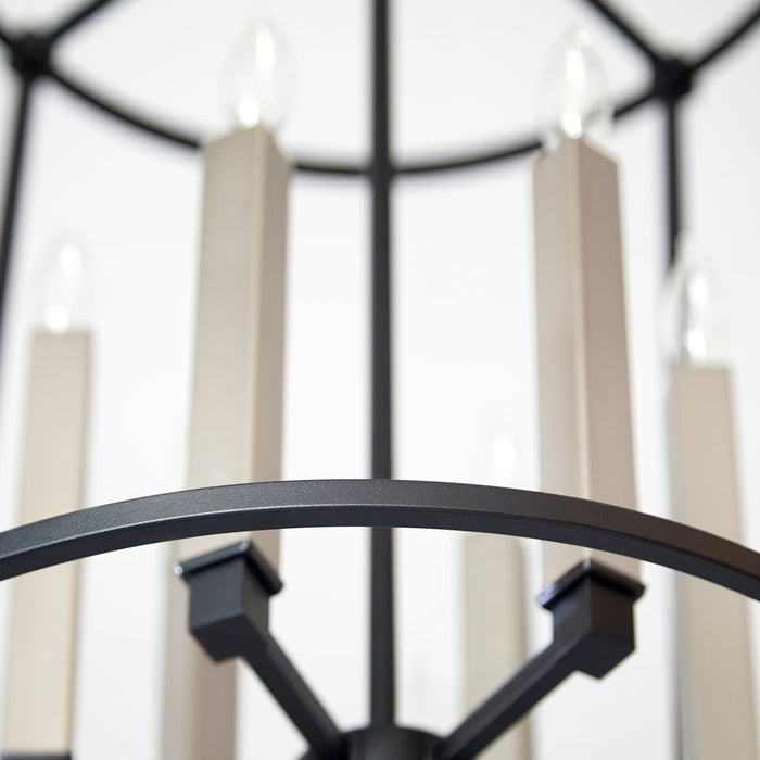 Quorum Home Quorum - 686-6-69 - Six Light Entry Pendant - Textured Black