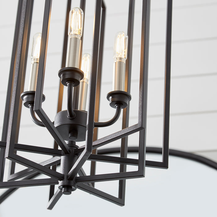 Quorum Home Quorum - 688-4-69 - Four Light Entry Pendant - Textured Black