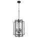 Quorum Home Quorum - 688-4-69 - Four Light Entry Pendant - Textured Black