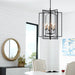Quorum Home Quorum - 688-6-69 - Six Light Entry Pendant - Textured Black