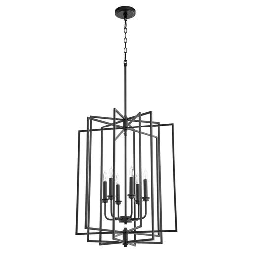 Quorum Home Quorum - 688-6-69 - Six Light Entry Pendant - Textured Black
