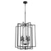 Quorum Home Quorum - 688-6-69 - Six Light Entry Pendant - Textured Black