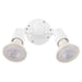 2 Light Wet Par Holder  - White