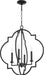 Quorum Home Quorum - 6942-4-69 - Four Light Entry Pendant - Textured Black
