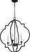 Quorum Home Quorum - 6942-4-69 - Four Light Entry Pendant - Textured Black
