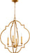 Quorum Home Quorum - 6942-4-74 - Four Light Entry Pendant - Gold Leaf